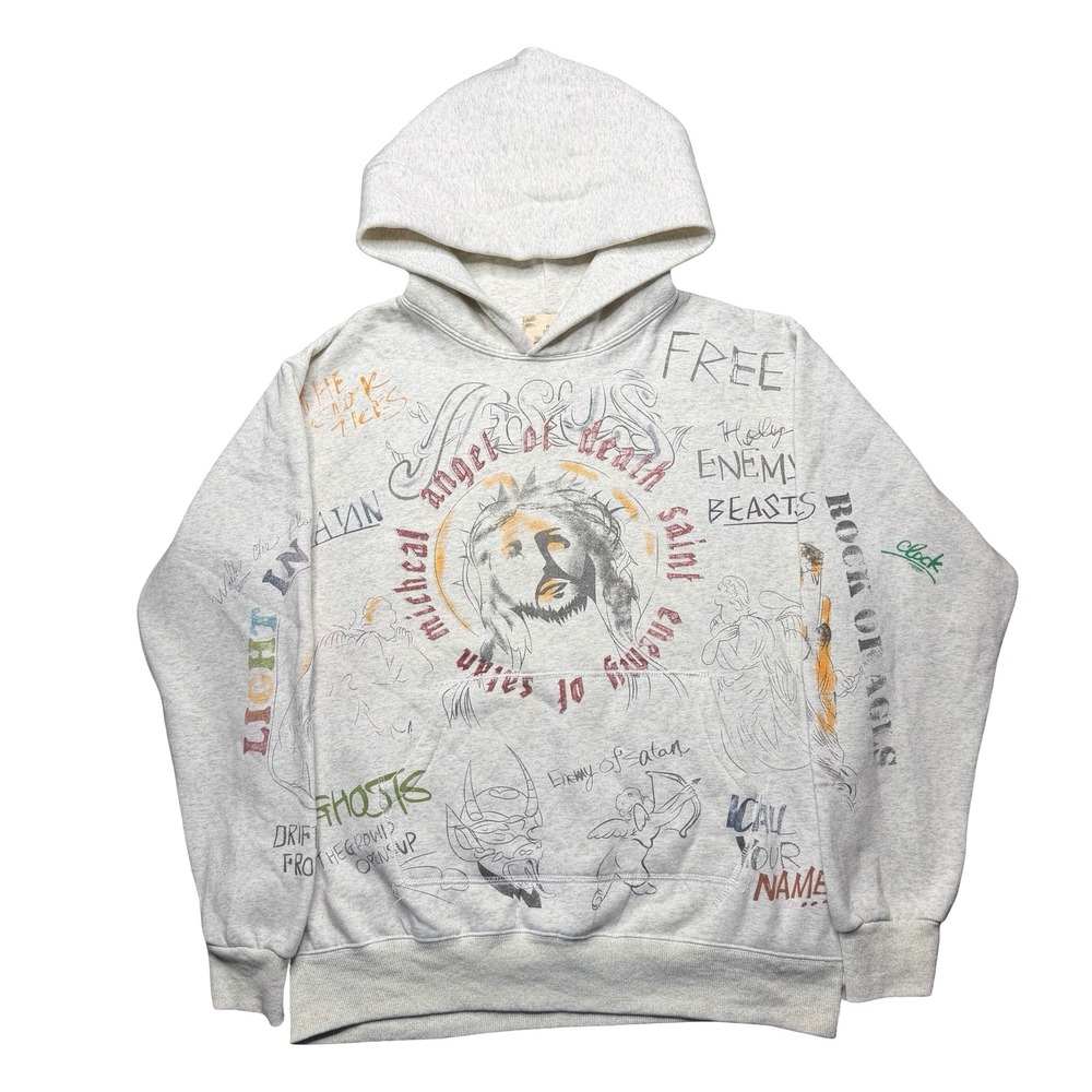 Four Cactus x Saint Michael Jesus Christ religion art hoody